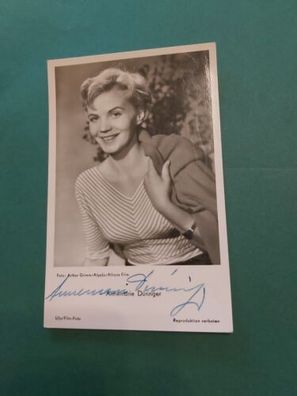 Annemarie Düringer , Fernsehen , Kino, Autogrammkarte