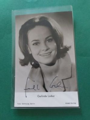 Gerlinde Locker , Fernsehen , Kino, Autogrammkarte