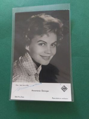 Annemarie Düringer , Fernsehen , Kino, Autogrammkarte , Musik