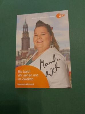 Manuela Wisbeck , Fernsehen , Notruf Hafenkante , Autogrammkarte