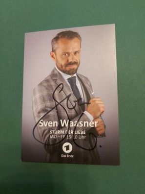 Sven Waasner , Fernsehen , Autogrammkarte , Sturm der Liebe