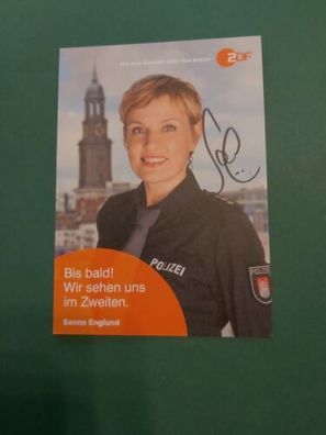 Sanna Englund , Fernsehen , Notruf Hafenkante , Autogrammkarte