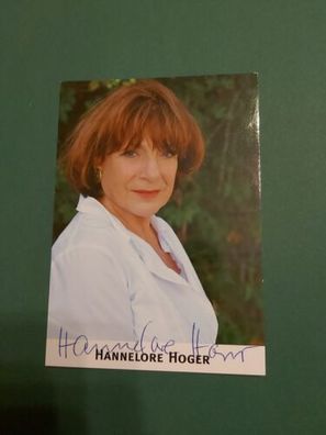 Hannelore Hoger , Fernsehen , Autogrammkarte