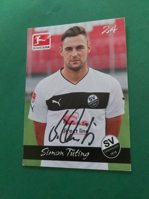 SV Sandhausen , S. Tüting , Autogrammkarte, Fussball