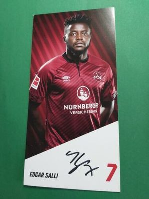 1. FC Nürnberg , E. Salli , Autogrammkarte , Fussball