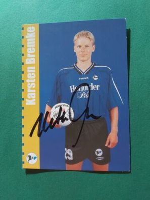 Arminina Bielefeld , Karsten Bremke , Autogrammkarte, Fussball