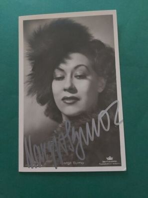 Margit Symo , Fernsehen , Kino, Autogrammkarte