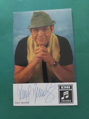 Ralf Bendix , Musik , Autogrammkarte