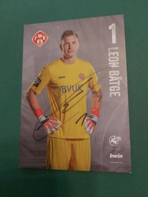 Würzburger Kickers , L. Bätge , Autogrammkarte , ussball