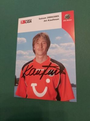 Hannover 96 , J. Kaufman ,04/05 , Autogrammkarte , ussball