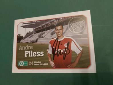 K. Offenbach , A. Fliess , 11/12, Autogrammkarte , Fussball