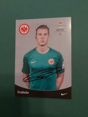 Eintracht Frankfurt , L. Bätge , Autogrammkarte , ussball