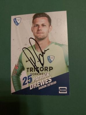 VfL Bochum , Patrick Drewes ,19/20, Autogrammkarte, Fussball