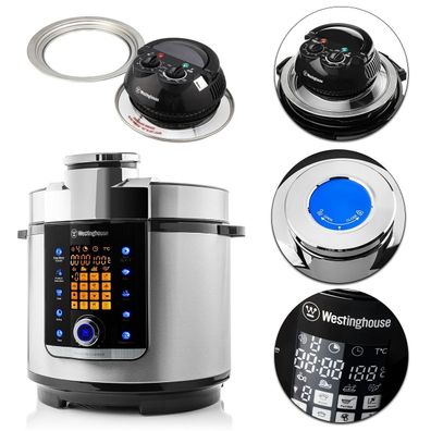 Westinghouse WKCPPC100SP Schnellkochtopf Multikocher Halogenofen 6L 16 Programm