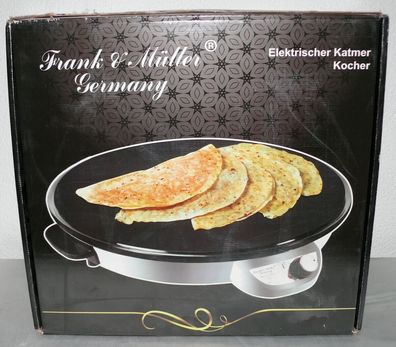 F&M Katmer Kocher Fladenbrot Crepes Brot Yufka SAC Grill Automat 50cm Rot Schwar