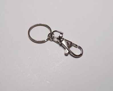 Karabiner mit Schlüsselring Metall Karabinerhaken Schlüsselanhänger