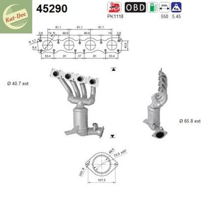 Katalysator für BMW 1er und 3er, Kat, Auspuff, Auspuffanlage, Euro 4