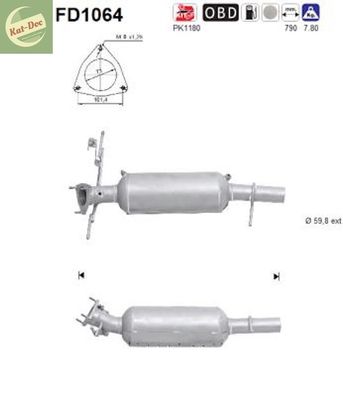 Ruß-Partikelfilter für Land Rover Freelander 2, 2.2, 110/112/118/140kW, Euro 5