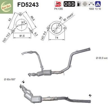 Ruß-Partikelfilter für Land Rover, Range Rover/Sport, 3.0, 4x4, TDV6/SDV6, uro 5