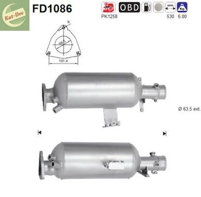 Ruß-Partikelfilter für Land Rover Discovery 4 / /ange Rover Sport,3.0, 4x4, uro 5