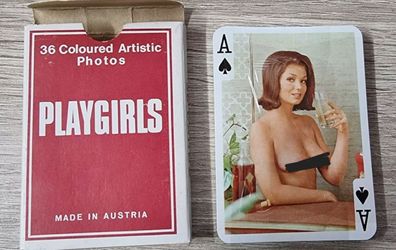 Spielkarten, Playgirls, Erotisch 36 Karten, aus Wien unbespielt und original in Folie