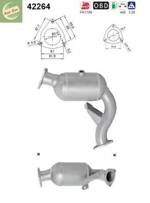 Katalysator für Audi A4/A5/Q5, 3.0 TFSI/S4/S5/SQ5, quattro, 200/245/260kW, Euro 5