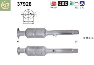 Katalysator für Seat Altea Leon, Skoda Octavia und VW Caddy Golf5, Kat, Euro 4