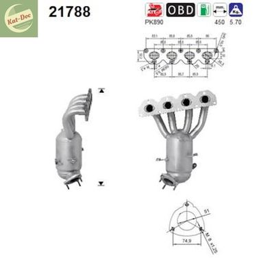 Katalysator für Opel, Astra, Insignia, Zafira, Mokka Kat, Auspuff, Euro 5