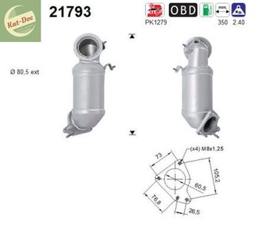 Katalysator für Opel Astra J/Corsa D, /Insignia A, Saab 9-5, Kat, Auspuff, uro 6