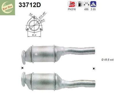 Katalysator für Ford, Seat, VW, 1.9 D/TD/TDI/SDI/GTD, at, uspuff, Diesel, Euro 1