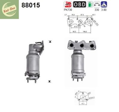 Katalysator für Seat Ibiza, Skoda Fabia, VW Fox und Polo, Kat, Auspuff, Euro 4