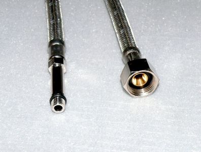 2x Ersatz Panzer Druck Schlauch Bad Küchen Spültisch armatur schläuchen M8 3/8