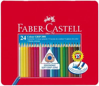 Faber Castell Buntstift Colour Grip 24er-Metalletui