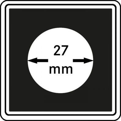 M?ünzkapseln 27mm carree 4er-Packg