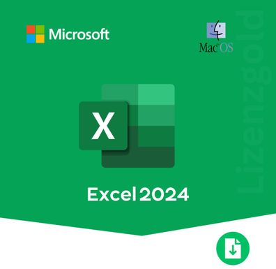 Microsoft Excel 2024 für Mac - Vollversion - Kein Abo