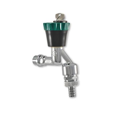 Auslaufventil Mesisng abschließbar 1/2 Zoll mit Wassersafe inkl. 2 Schlüssel