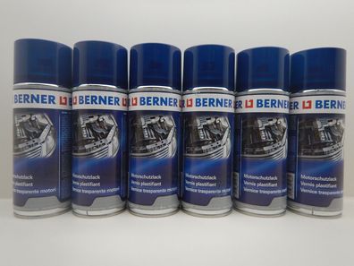 6x Berner Spraydose Motorschutzlack Schutzlack Motor Schutz Kfz Lack 400ml