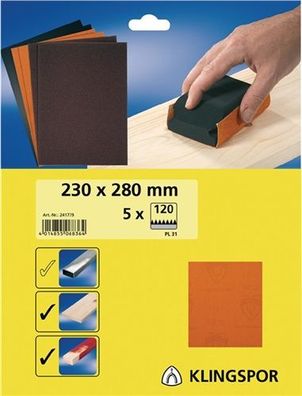 Finishingpapier PL 31 B.230xL.280mm K.120 ungelocht Bogenware