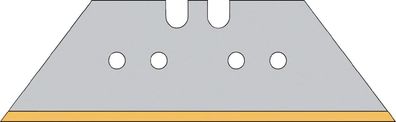 Trapezklinge L61xB18,7xS0,65mm Titan m. Lochung 10 St./Spender PROMAT