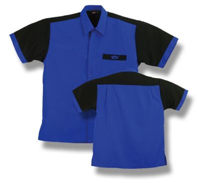 BULL'S Dartshirt Blau/Schwarz, XL / Inhalt 1 Stück