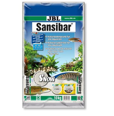 JBL Sansibar Aquarienbodengrund Snow 10 Kg