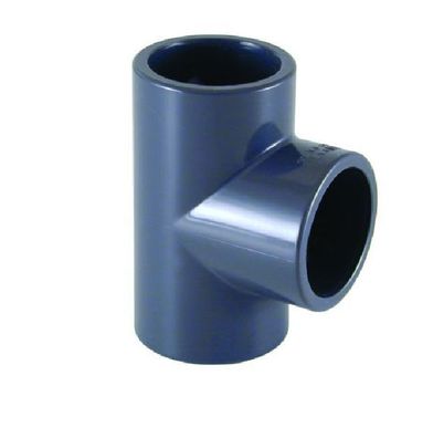 Cepex PVC T-Stück Ø 75 mm mit 3 Muffen für PVC Rohre