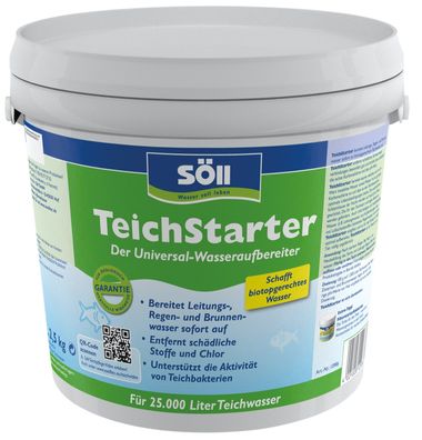 Söll Wasseraufbereiter 2,5 Kg Teichstarter für 25 Qbm