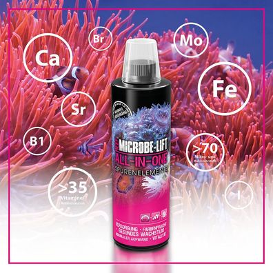 Microbe-Lift All in One - Spurenelemente Versorgung f?ür Korallen 473 ml