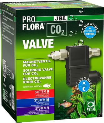 JBL Proflora CO2 Valve Geräuschloses Magnetventil für die kontrollierte CO2 Zugabe