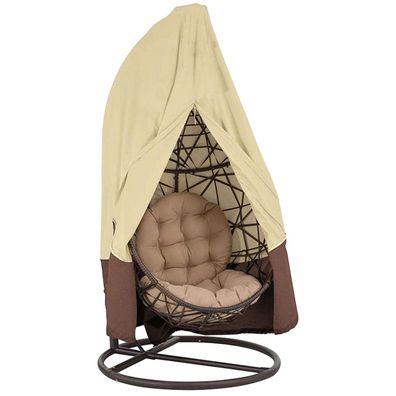 Patio Hanging Egg Chair Cover - Wasserdichte Outdoor Single Seat Wicker Swing