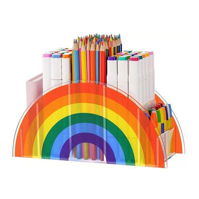 Kinderschreibtisch-Organisator, Regenbogen-Stifthalter, Stifteköcher,