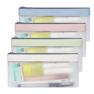 4 Pcs Pencil Case Zipper Pouch, Multifunktionale Clear Pen Bag Organizer