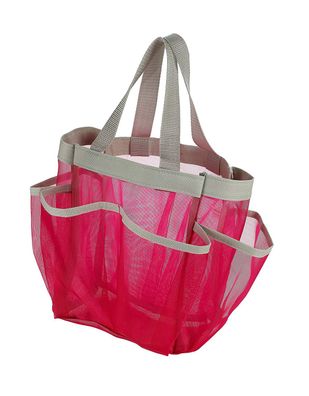 7 Pocket Dusche Caddy Tote, Netz, Pink