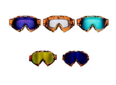 Motocross Brille Motorradbrille Racing Googles Quad Bike Cross Enduro orange